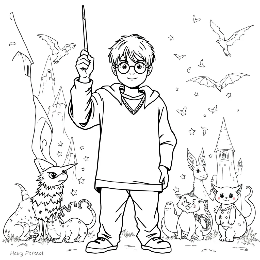 Harry Potter coloring page