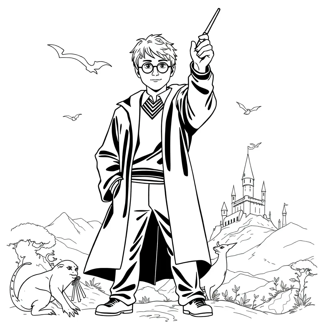 Harry Potter coloring page