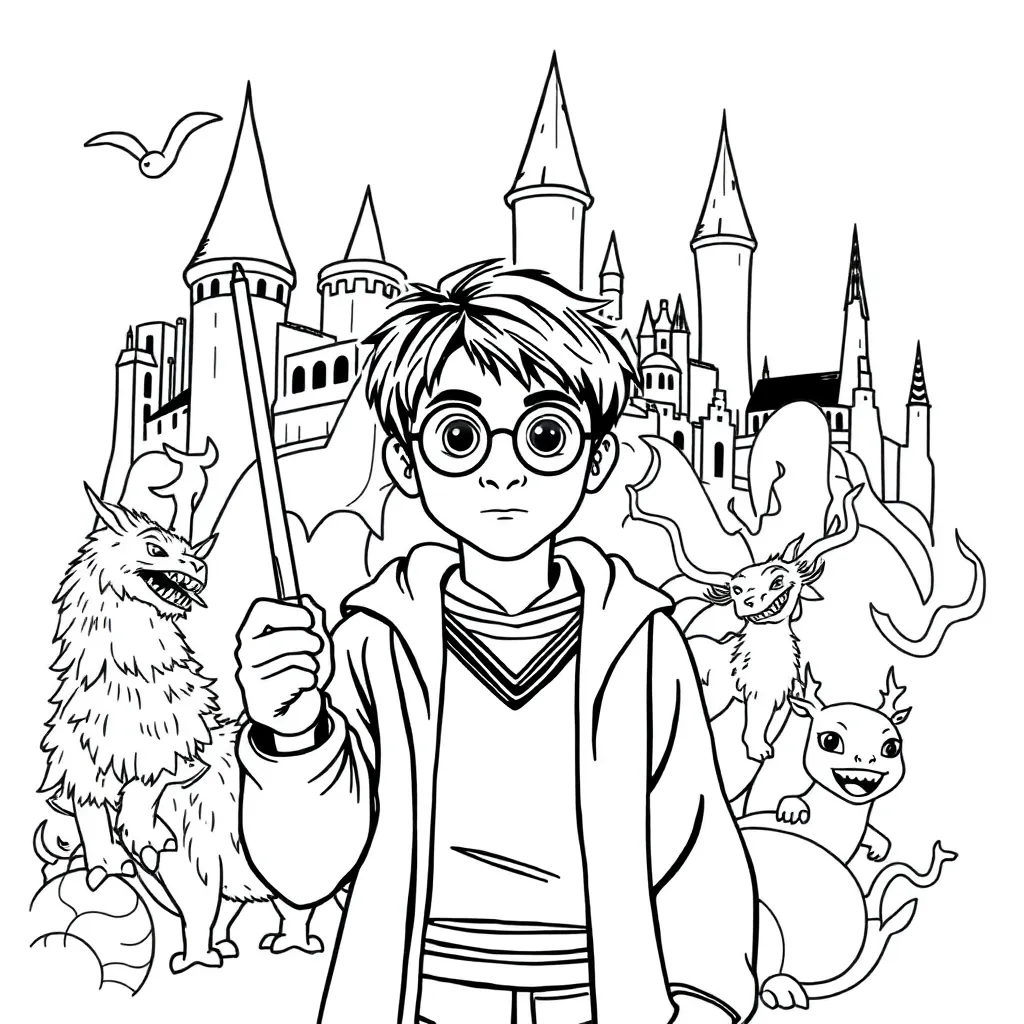 Harry Potter coloring page