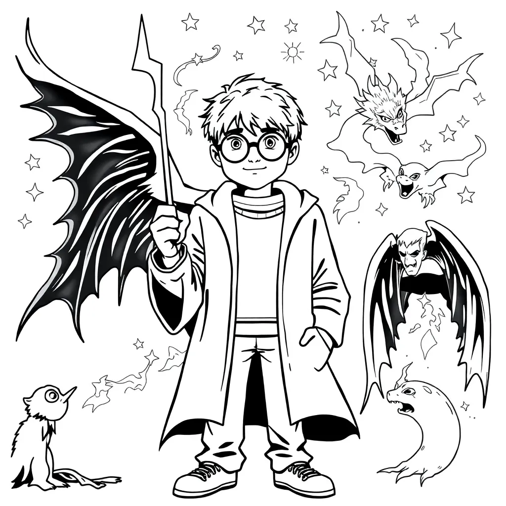 Harry Potter coloring page