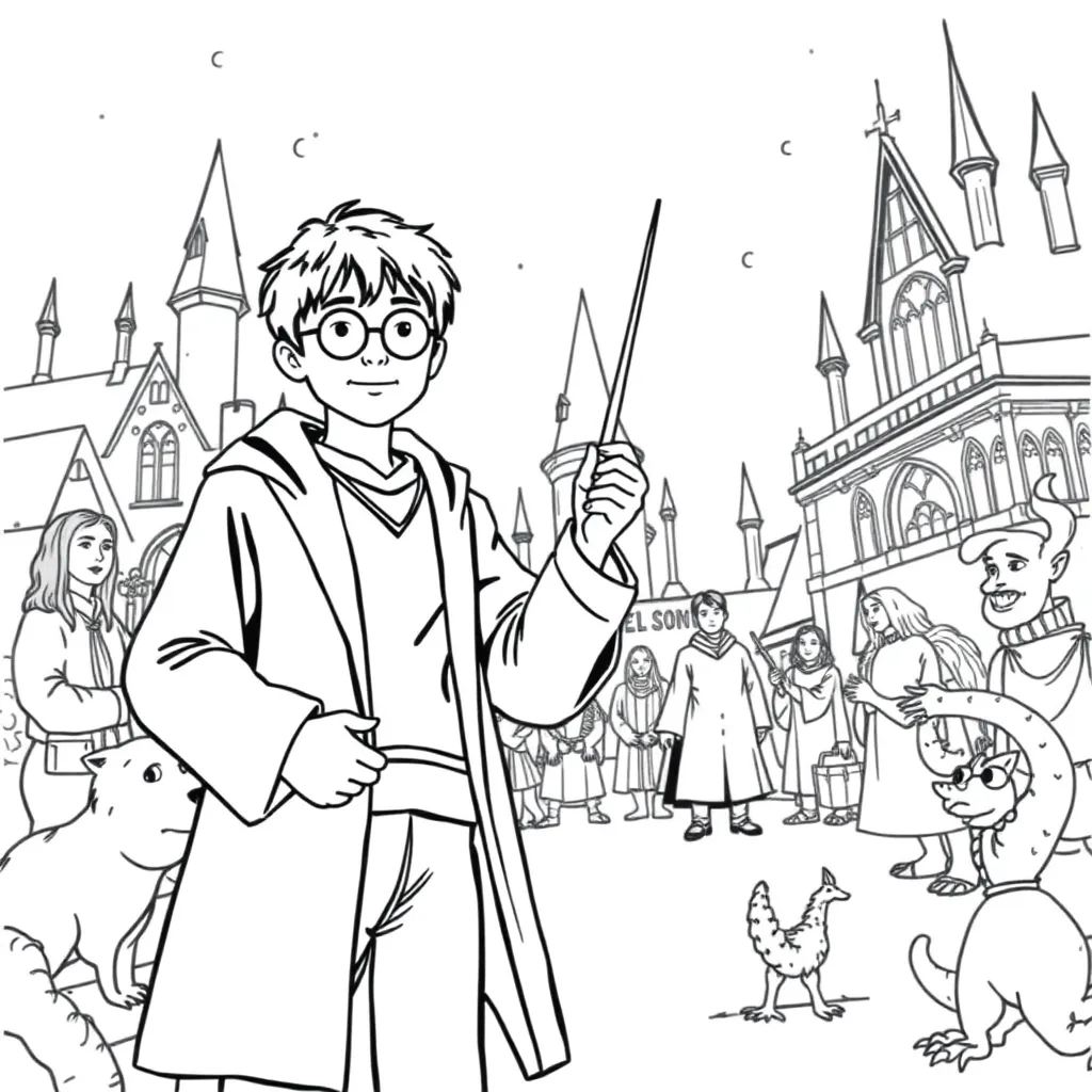 Harry Potter coloring page