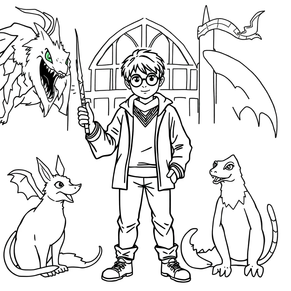Harry Potter coloring page
