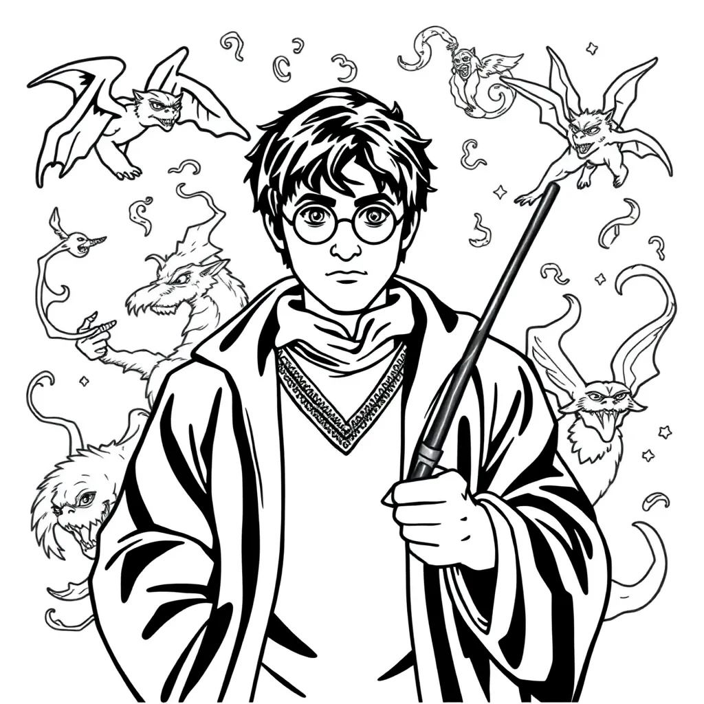 Harry Potter coloring page