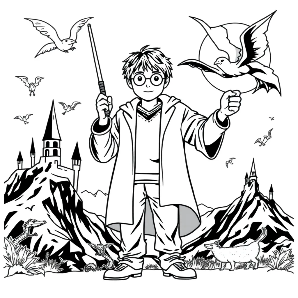 Harry Potter coloring page
