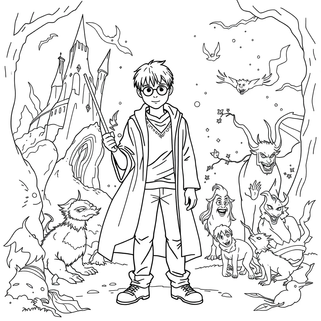 Harry Potter coloring page