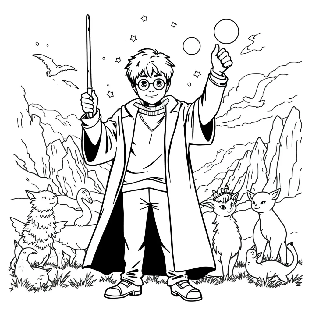 Harry Potter coloring page
