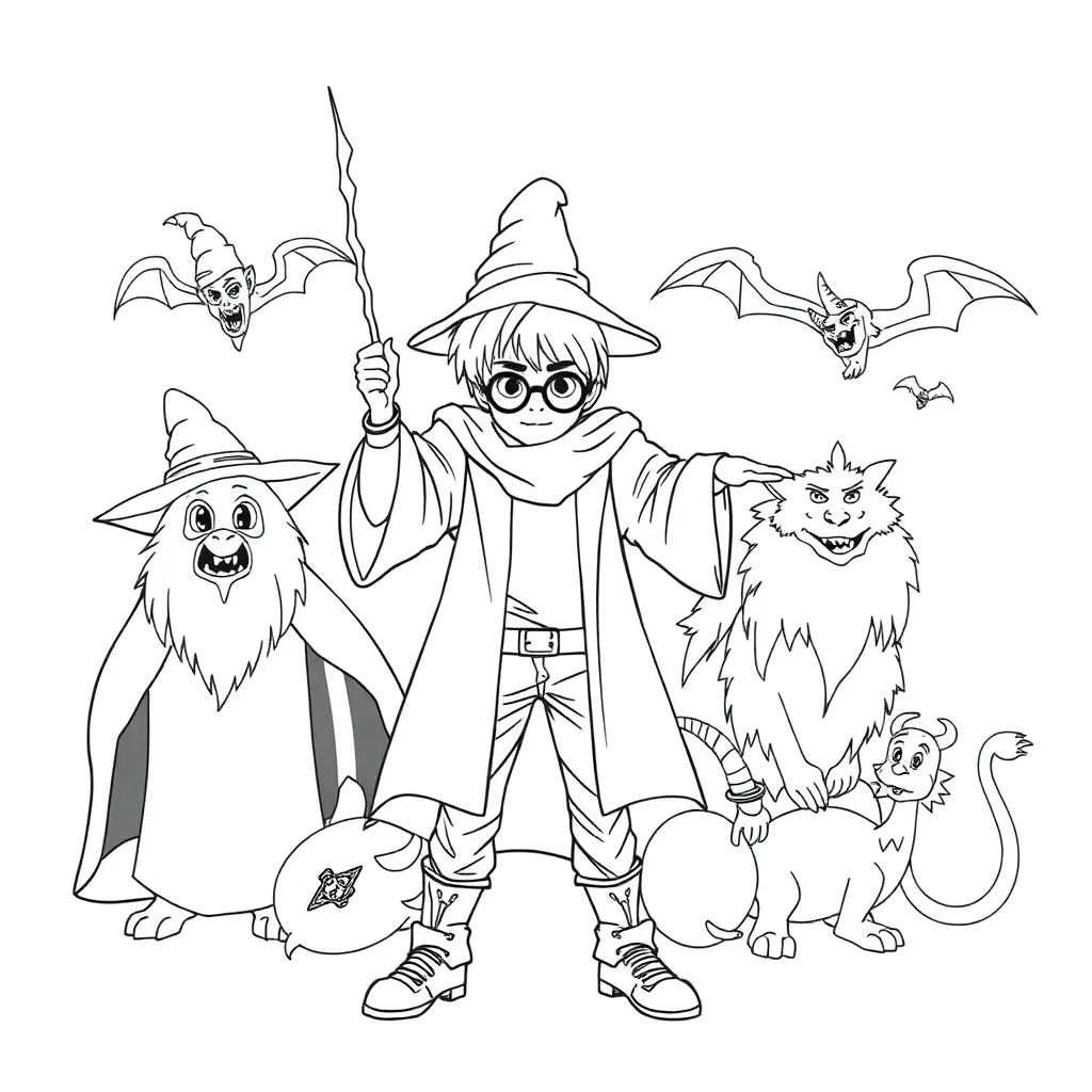 Harry Potter coloring page