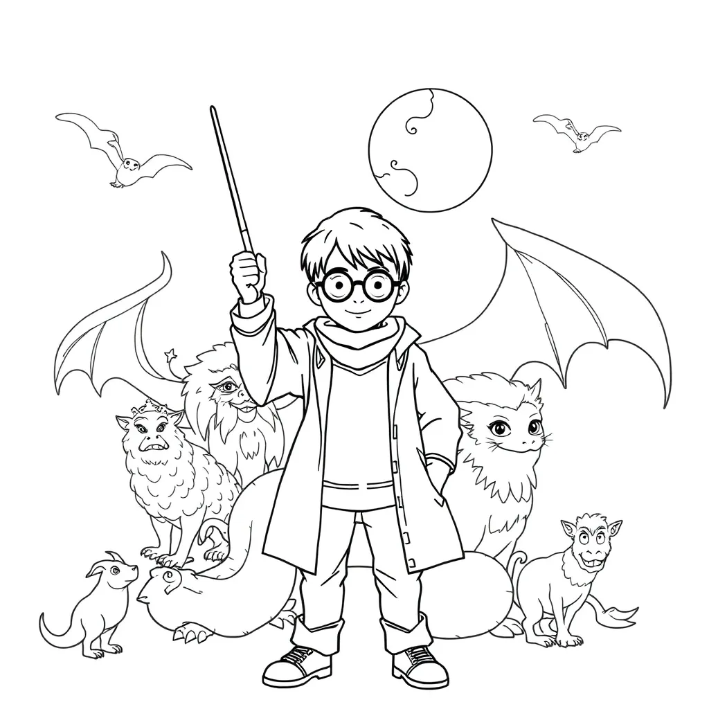 Harry Potter coloring page