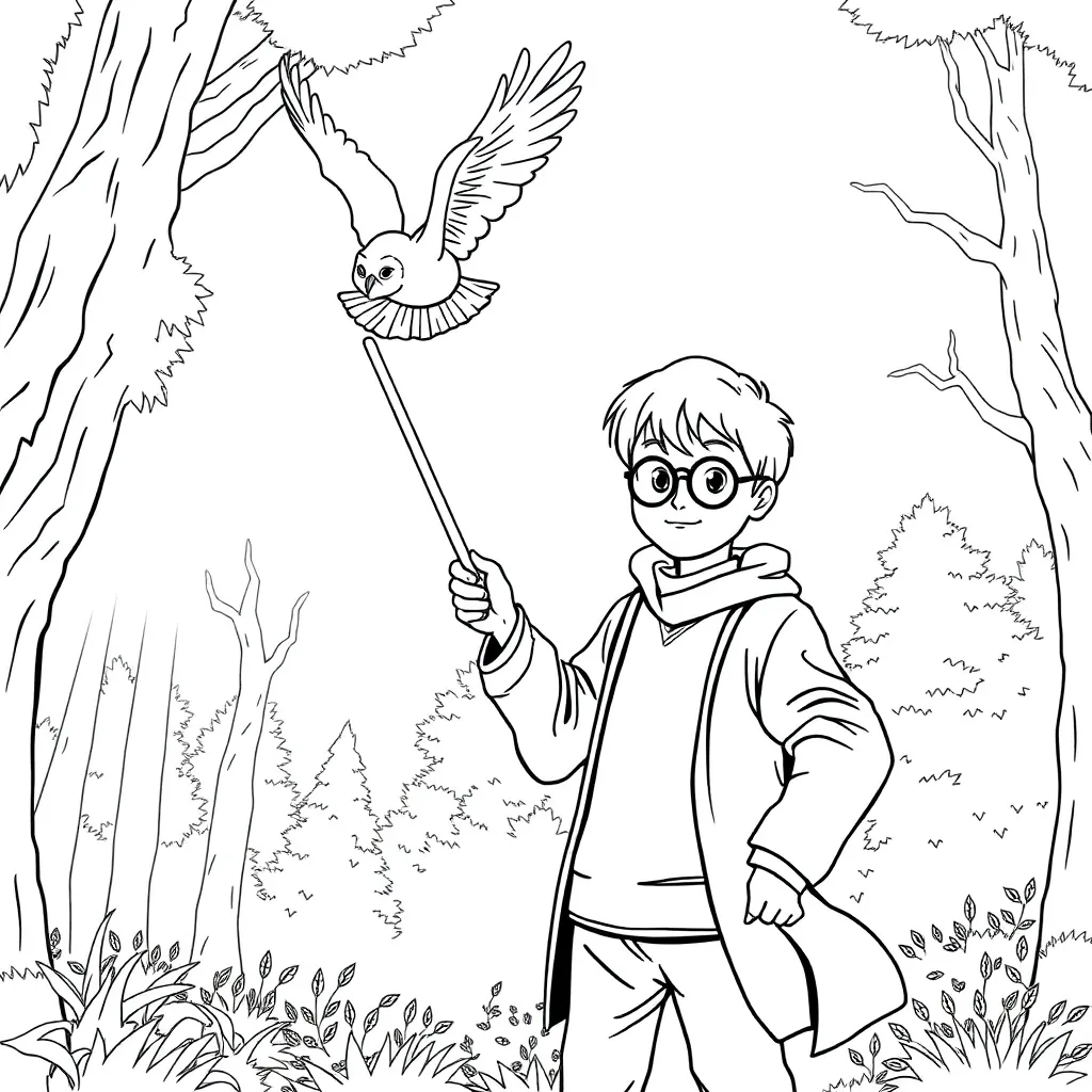 Harry Potter coloring page