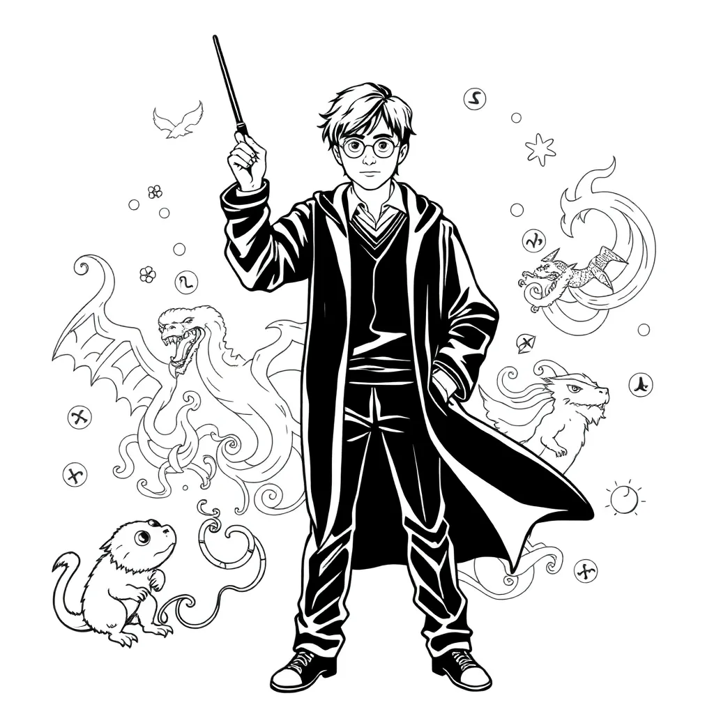 Harry Potter coloring page
