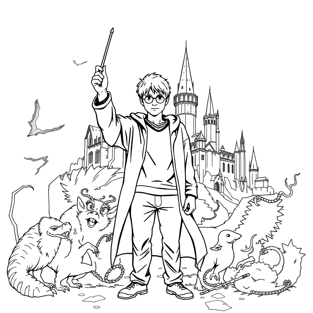 Harry Potter coloring page