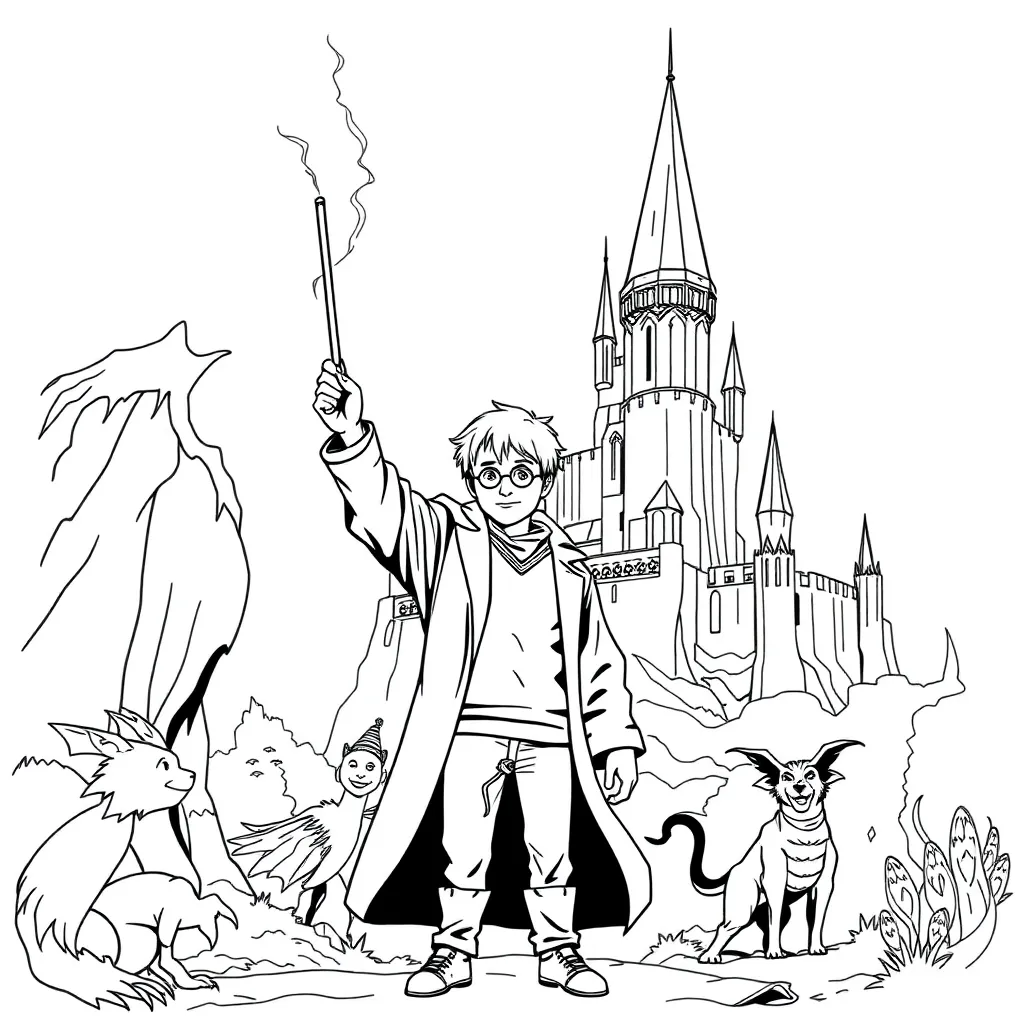 Harry Potter coloring page