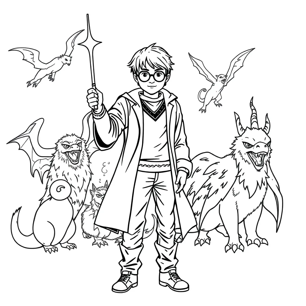 Harry Potter coloring page