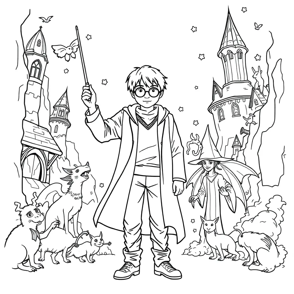 Harry Potter coloring page