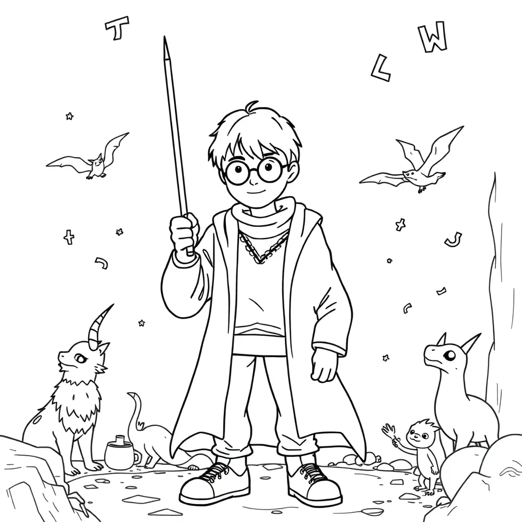 Harry Potter coloring page