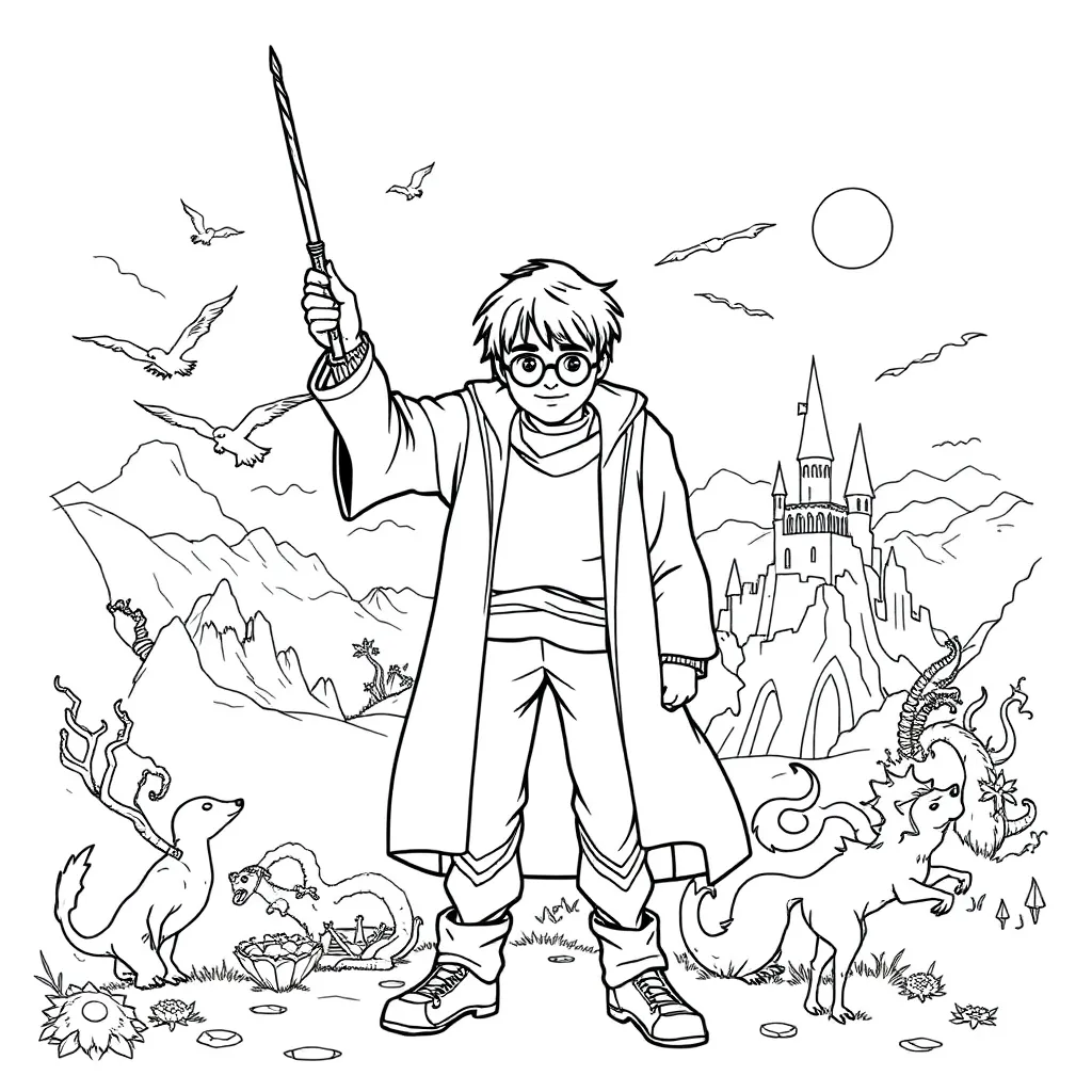 Harry Potter coloring page