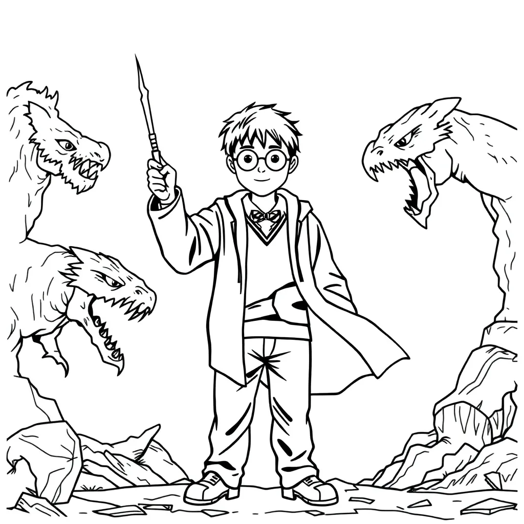 Harry Potter coloring page