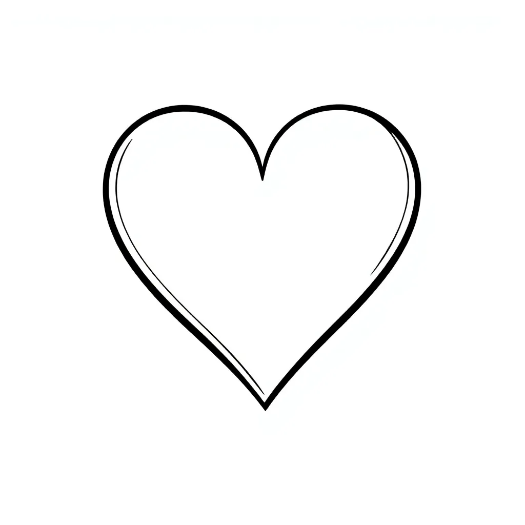 Heart coloring page