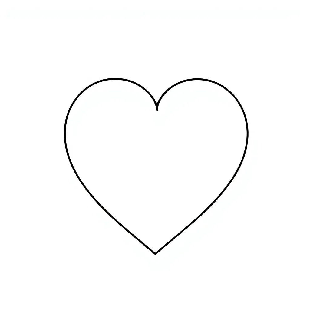 Heart coloring page