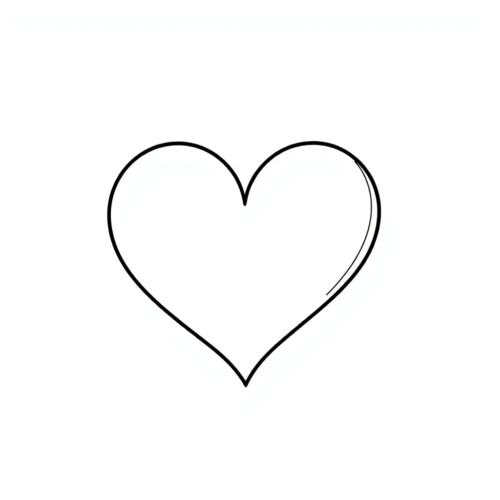 Heart coloring page
