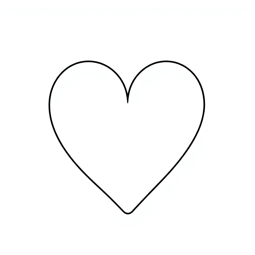 Heart coloring page