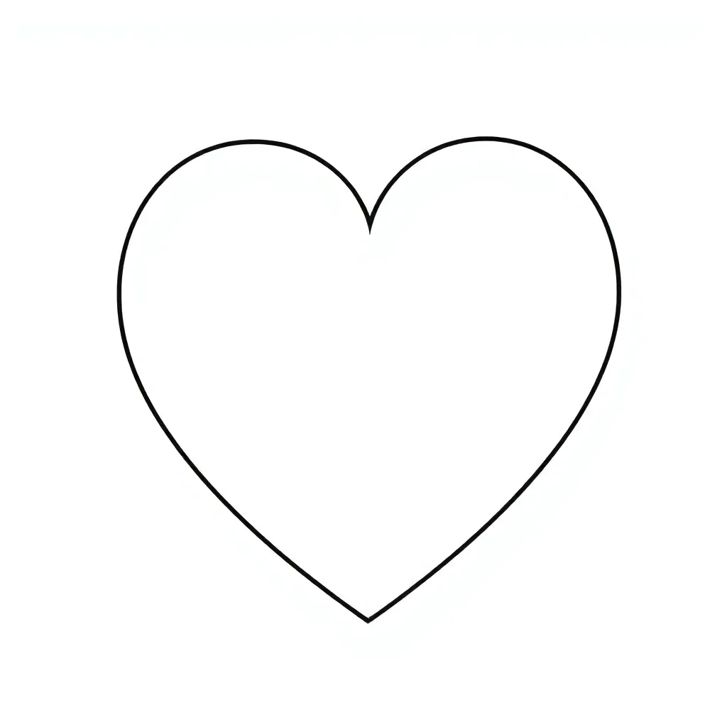 Heart coloring page