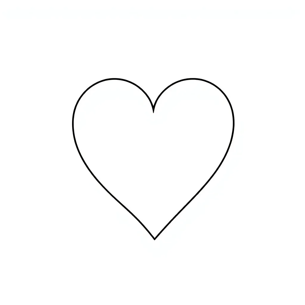Heart coloring page