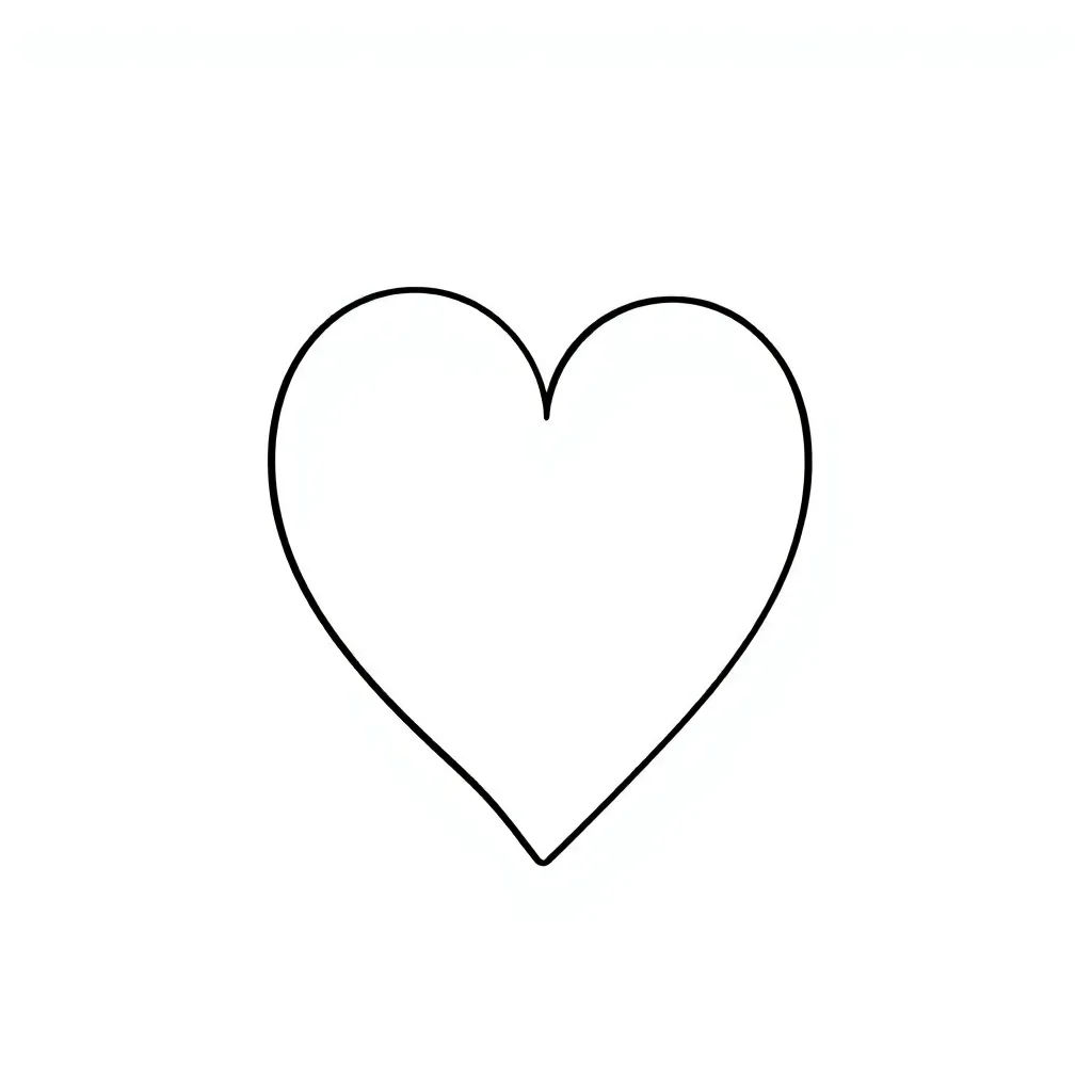 Heart coloring page