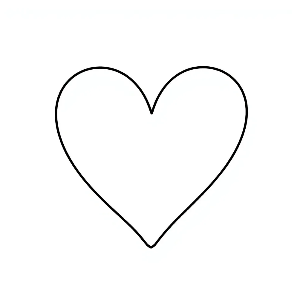 Heart coloring page
