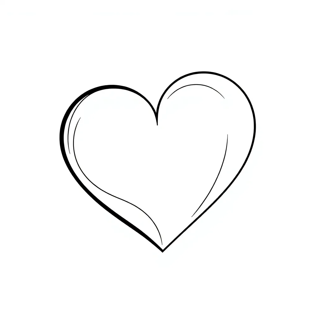 Heart coloring page