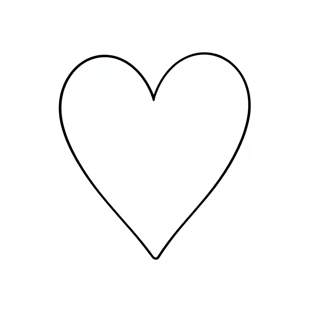 Heart coloring page