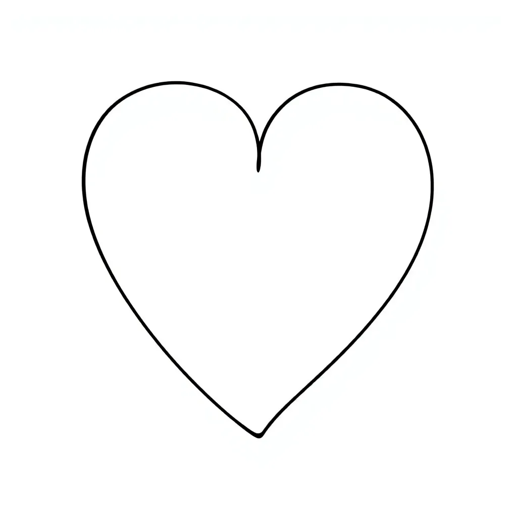 Heart coloring page
