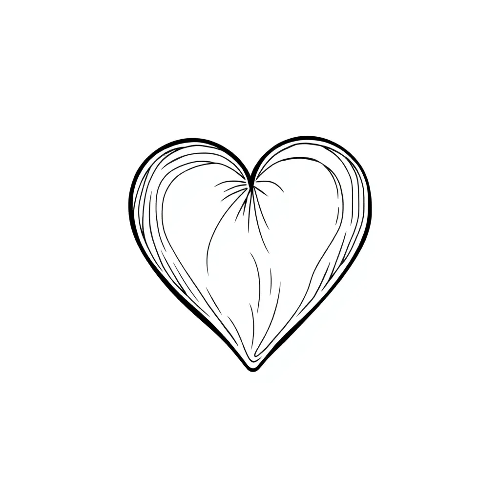 Heart coloring page