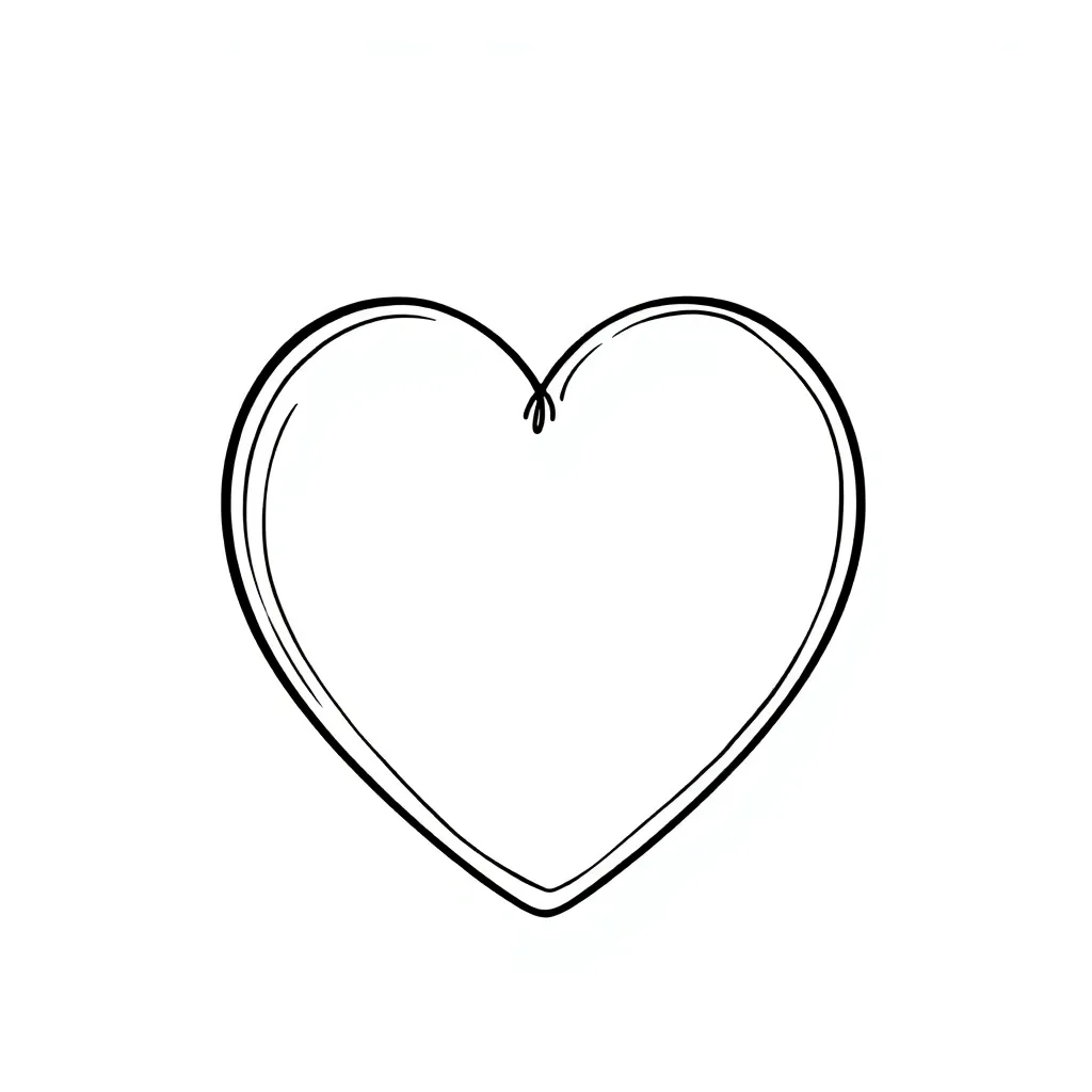 Heart coloring page