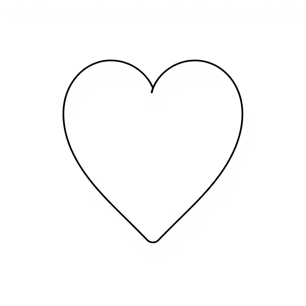 Heart coloring page