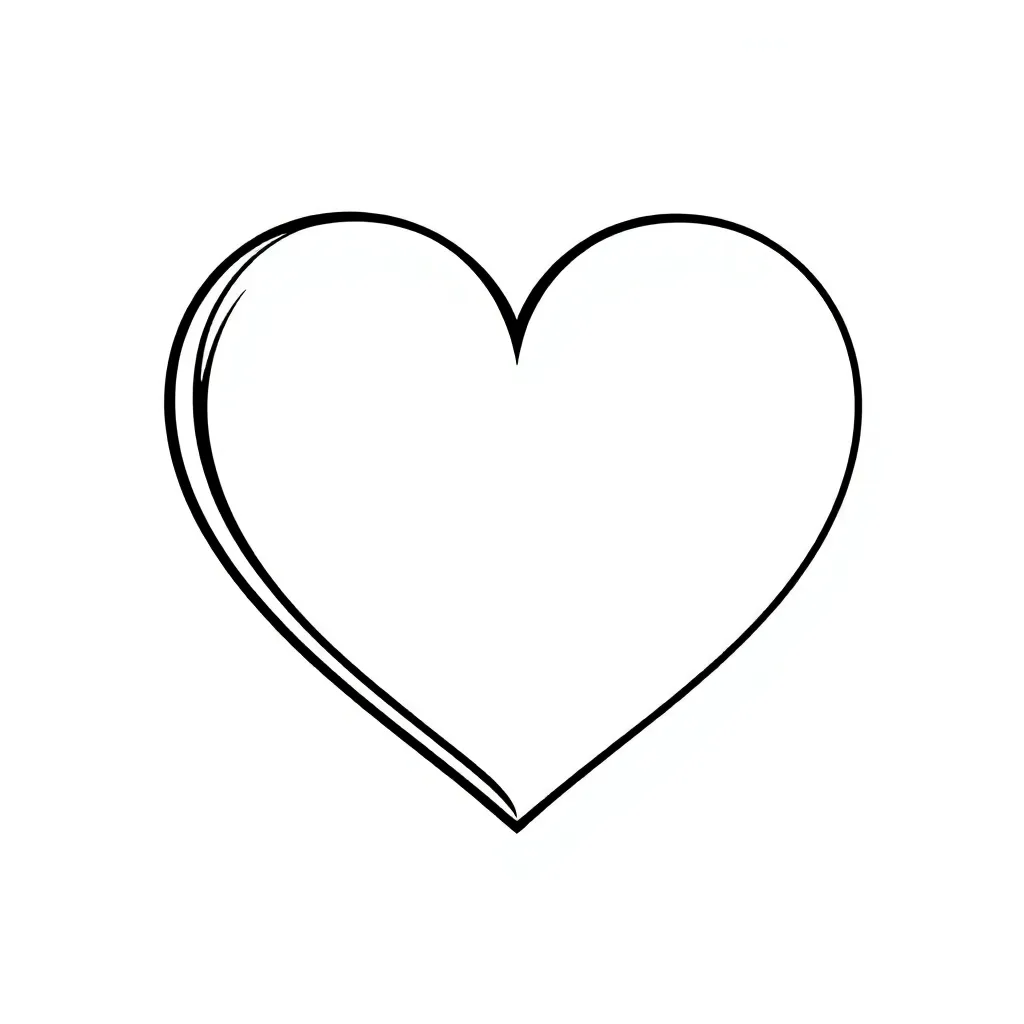 Heart coloring page