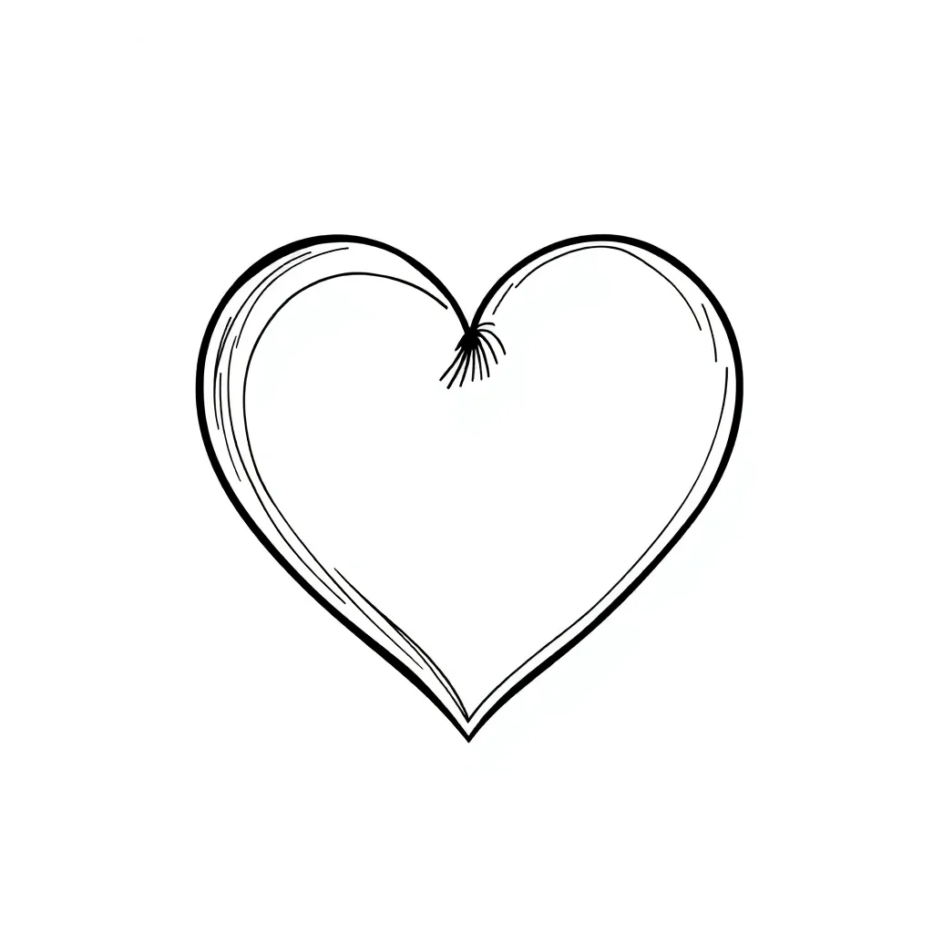 Heart coloring page