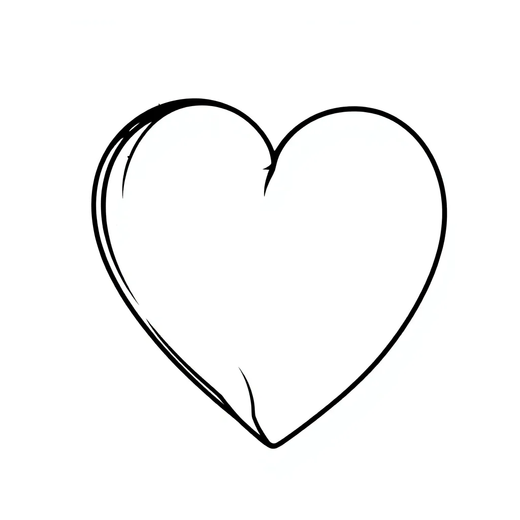 Heart coloring page