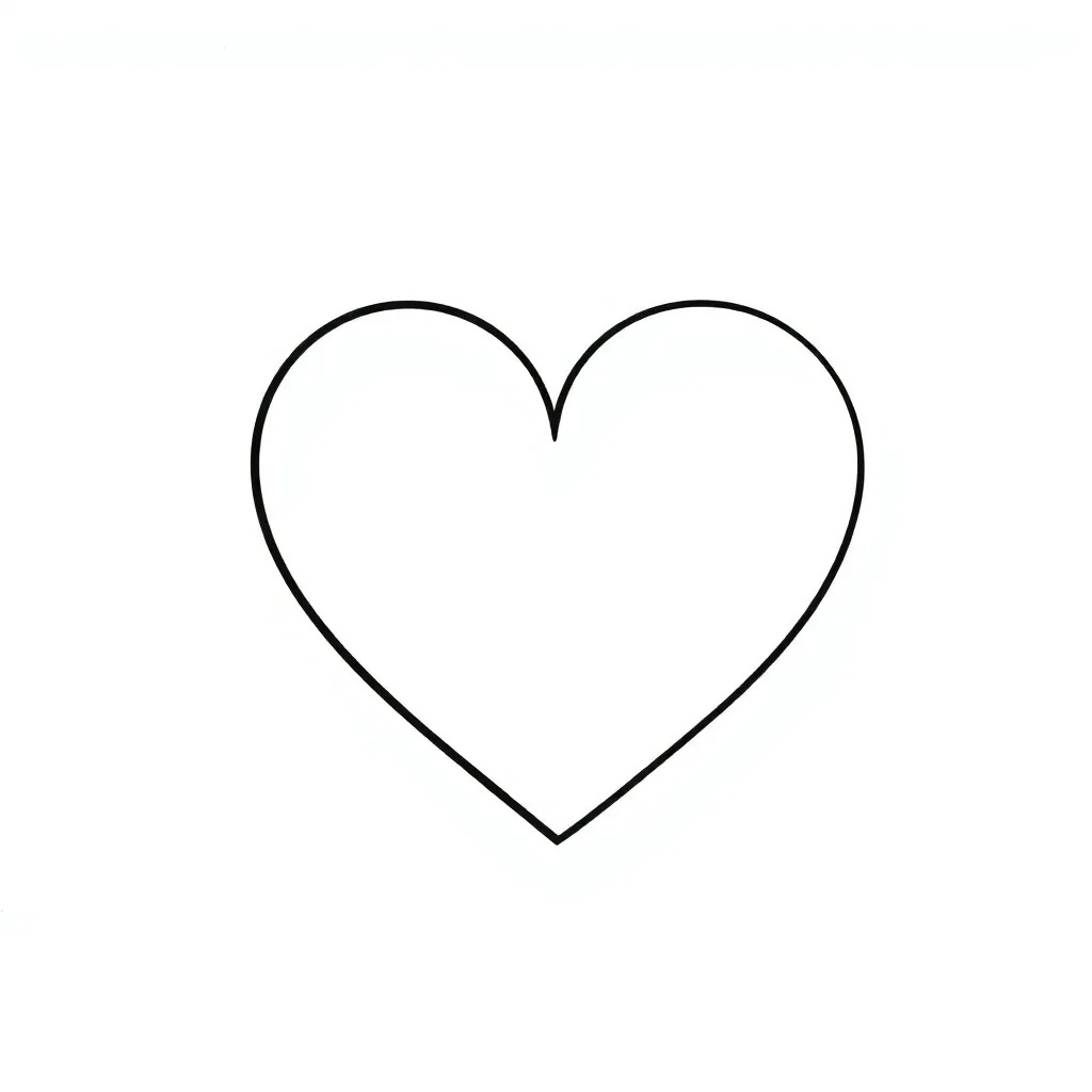 Heart coloring page