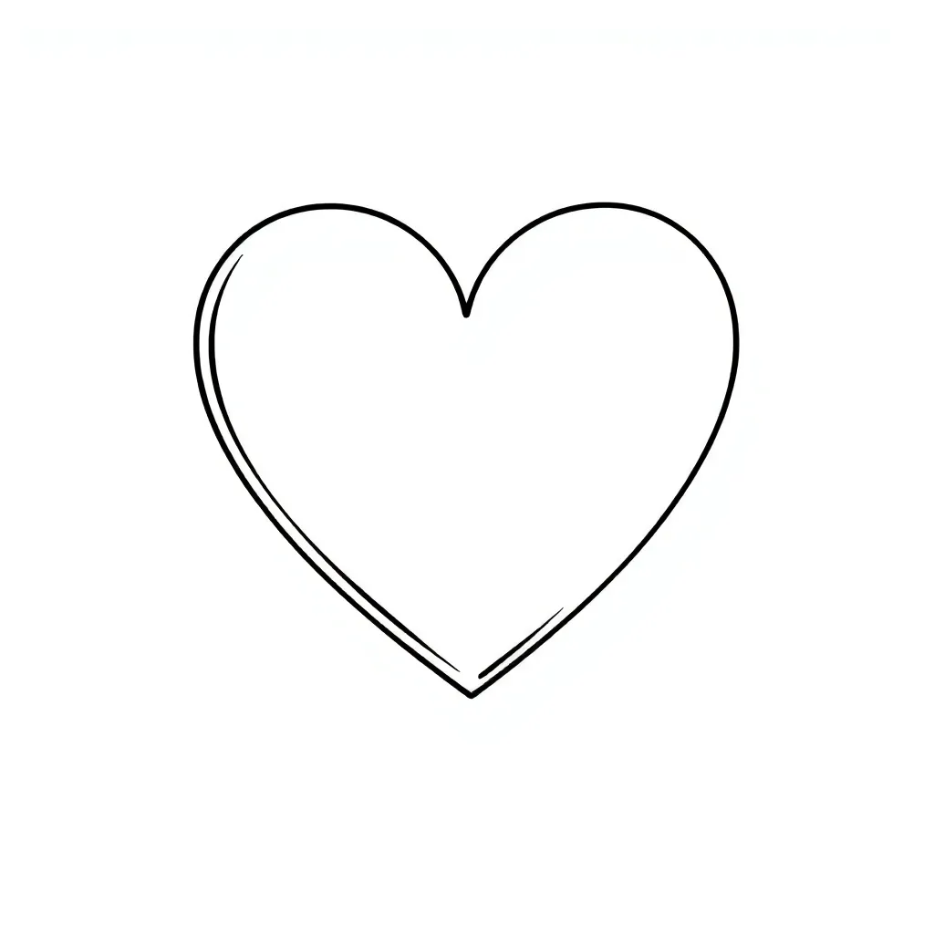 Heart coloring page