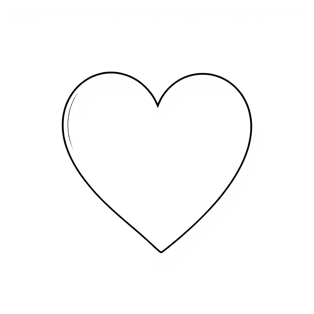 Heart coloring page