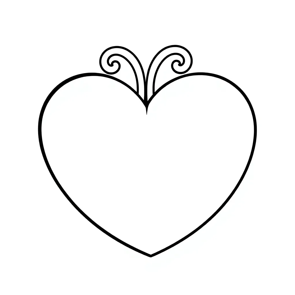 Heart coloring page