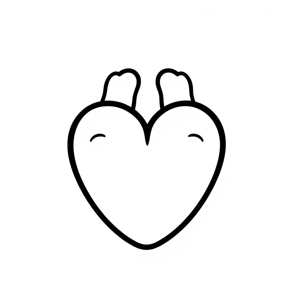Heart coloring page