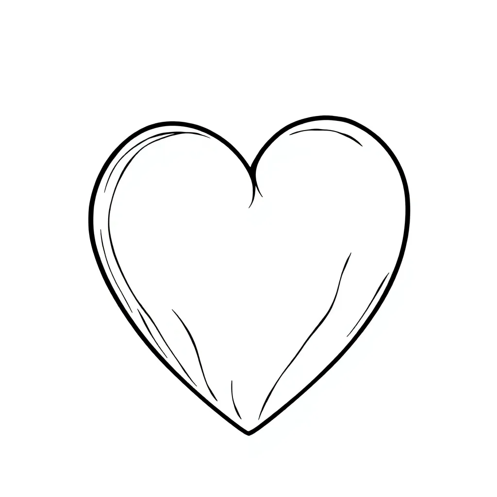 Heart coloring page