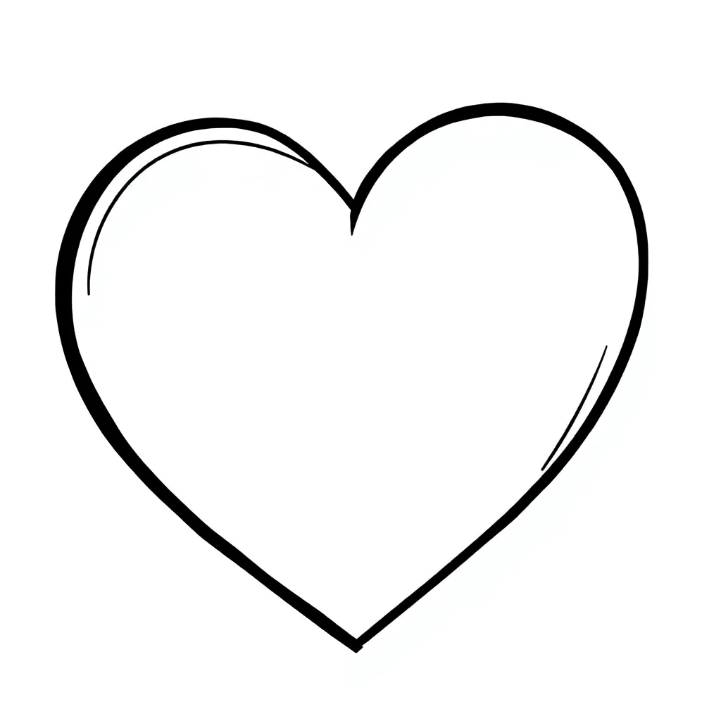 Heart coloring page
