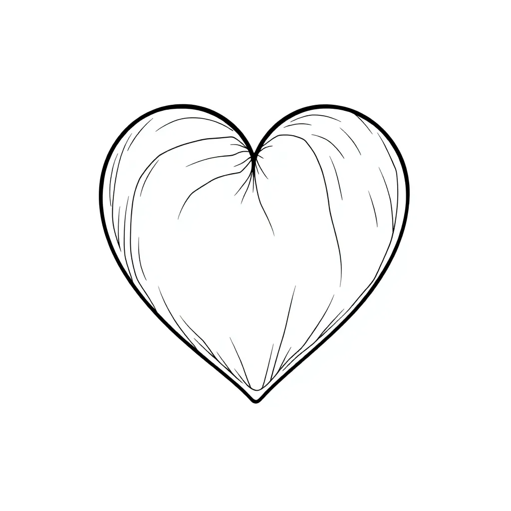 Heart coloring page