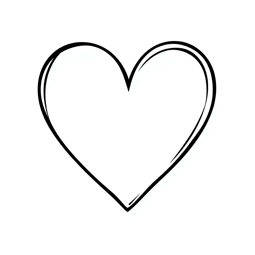 Heart coloring page