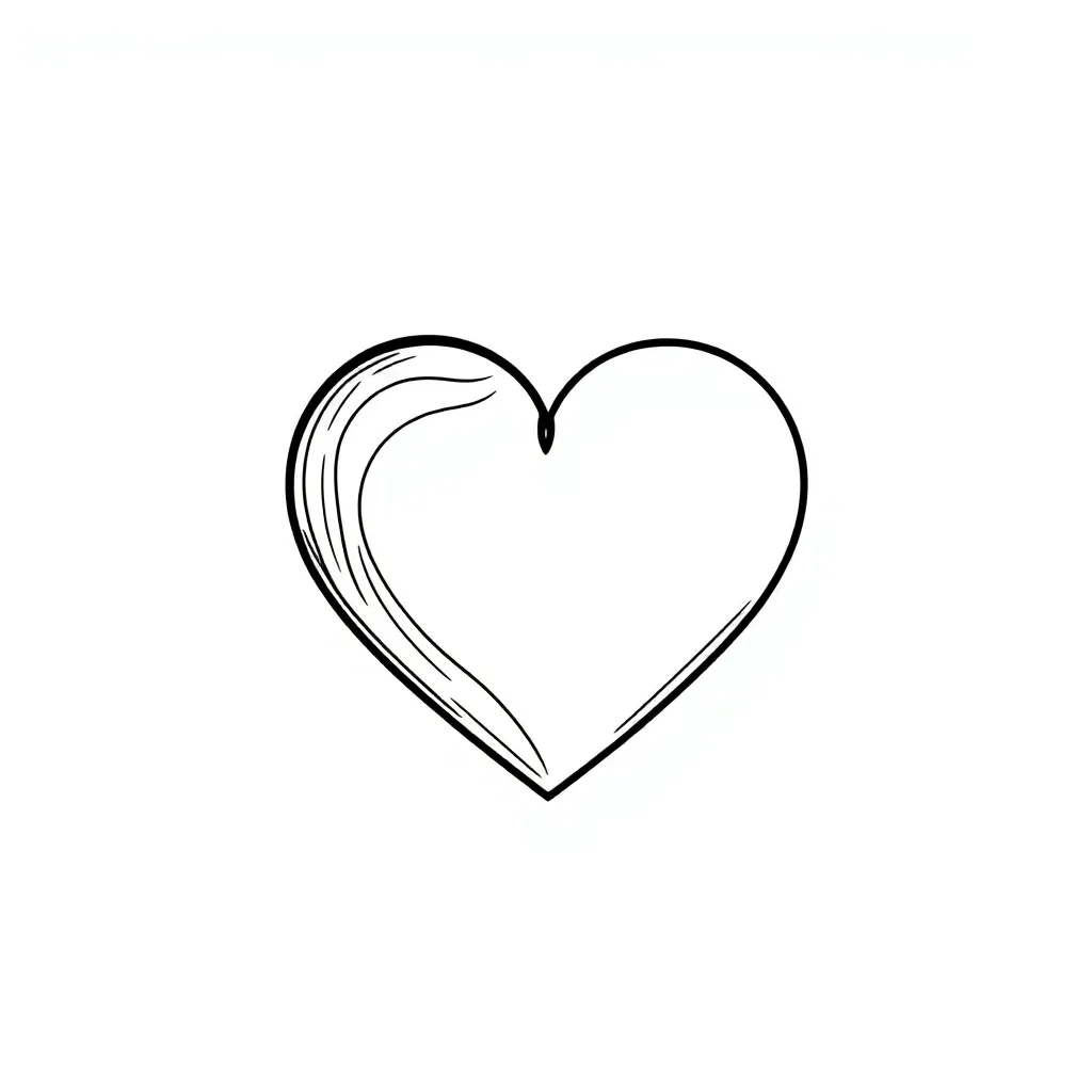 Heart coloring page