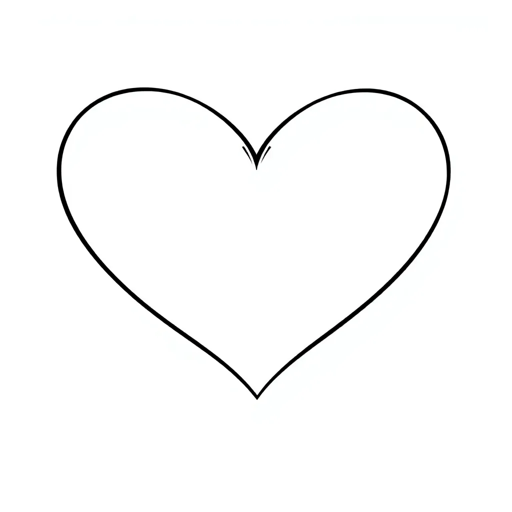 Heart coloring page