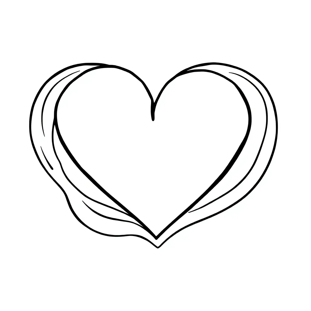 Heart coloring page
